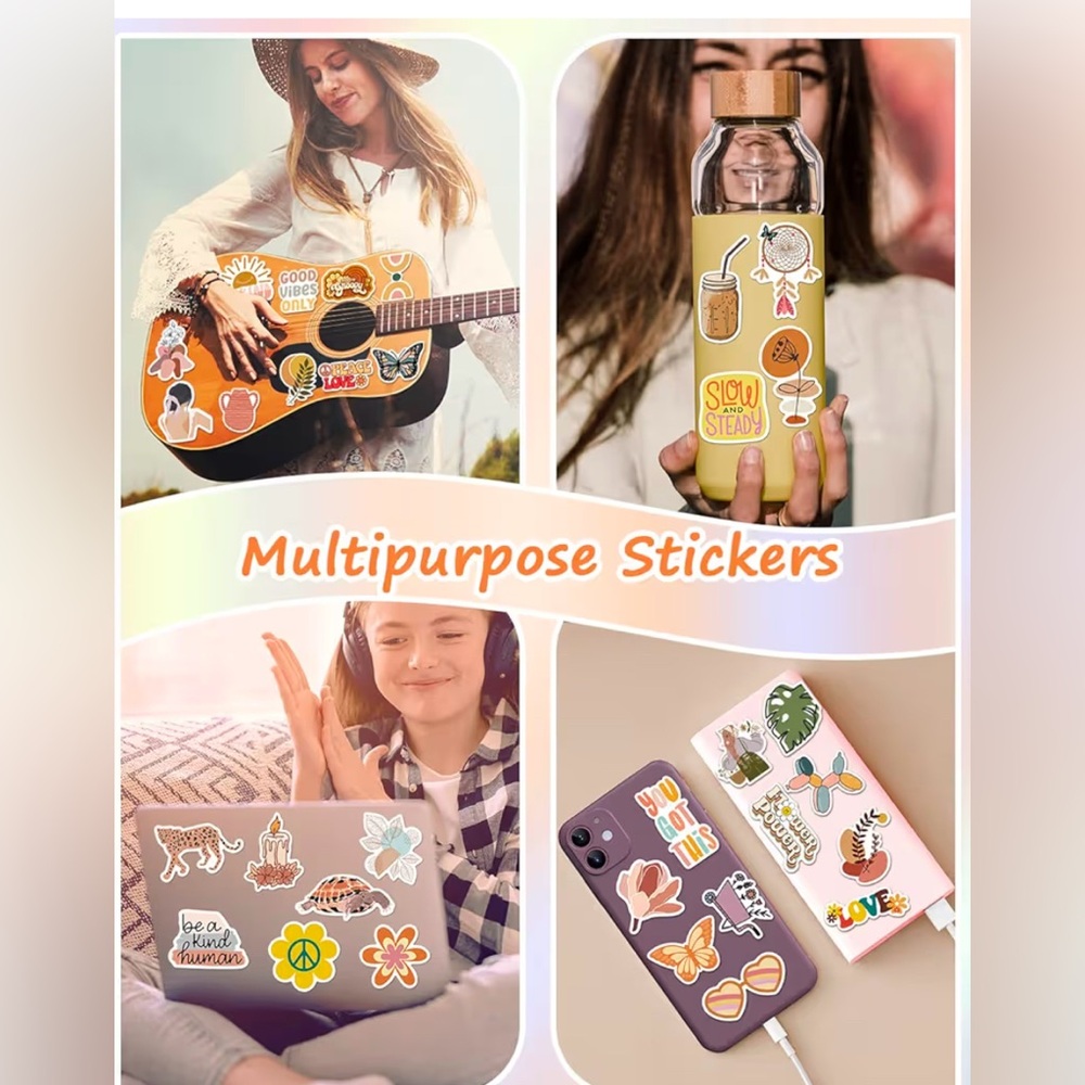 20 for $12.00 Boho/Preppy/Cottagecore Mystery Sticker Bundle - Picture 5 of 7